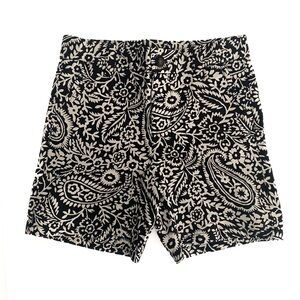 Janie and Jack Boys Jj Black Paisley Poplin Short size 3